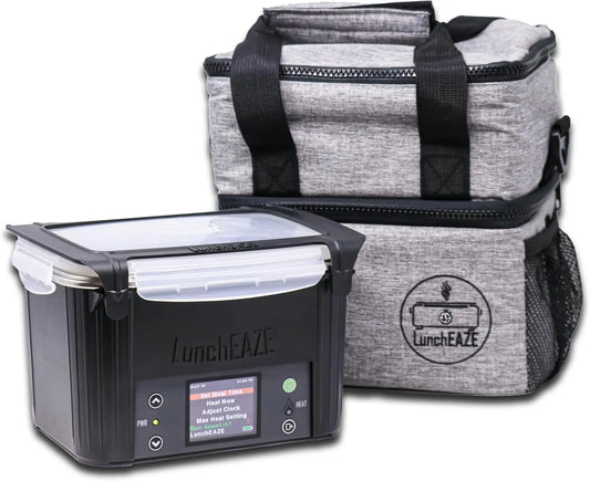 LunchEAZE Electric Lunch Box – Self-Heating,Cordless,Battery Powered Food Warmer for Work,Travel– 220°F Heat,BPA Free, Meal Prep